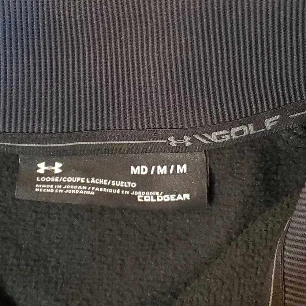 Under Armour Men's Gray Storm Fleece 1/4 Zip Golf Pullover Sweater Medium‎